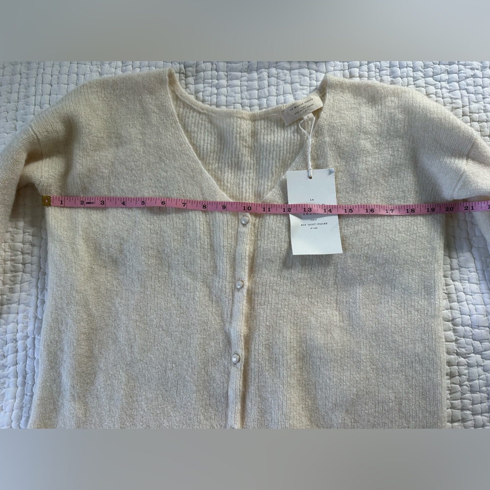 NWT SEZANE BARRY CARDIGAN IN ECRU 🤍🤍 SIZE S - Picture 11 of 12